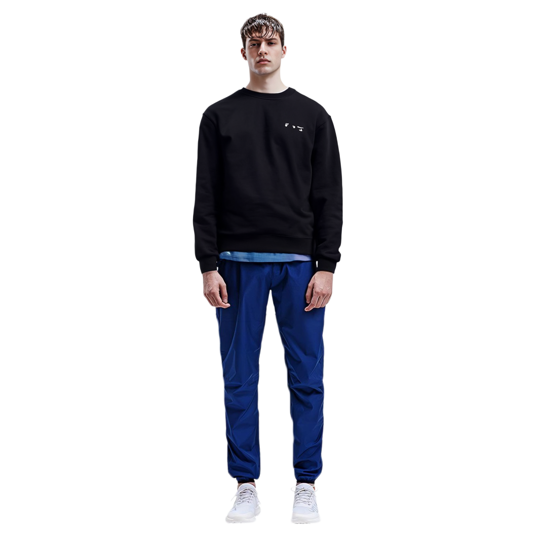 Details for OFF-WHITE SS22 卡拉瓦喬繪畫長袖圓領衛衣 黑色 男款 OMBA057C99FLE0051001