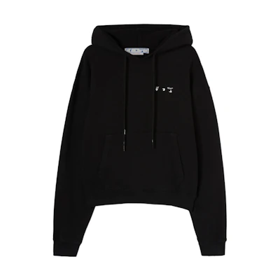 OFF-WHITE SS22 Caravaggio Painting Print Hoodie Black Long Sleeve OMBB037C99FLE0041001