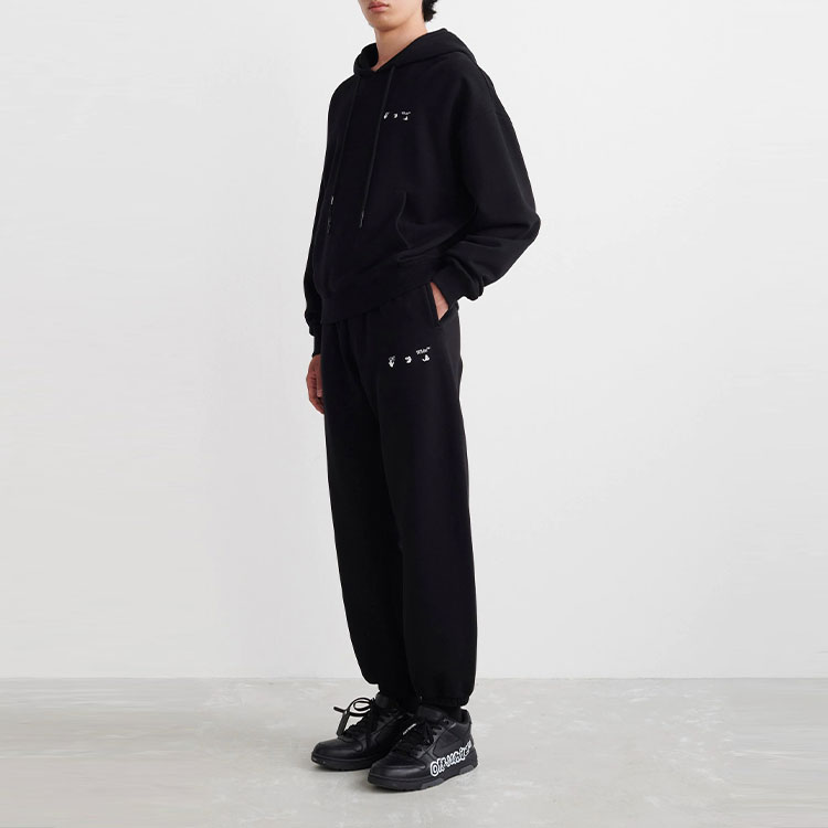 OFF-WHITE SS22 Caravaggio Painting Print Hoodie Black  Long Sleeve OMBB037C99FLE0041001 圖 5