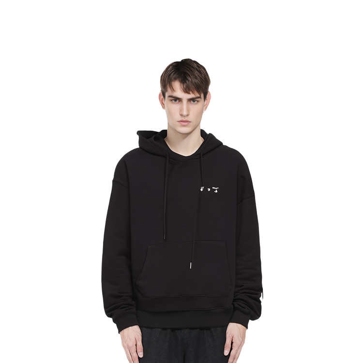 OFF-WHITE SS22 Caravaggio Painting Print Hoodie Black  Long Sleeve OMBB037C99FLE0041001 圖 7