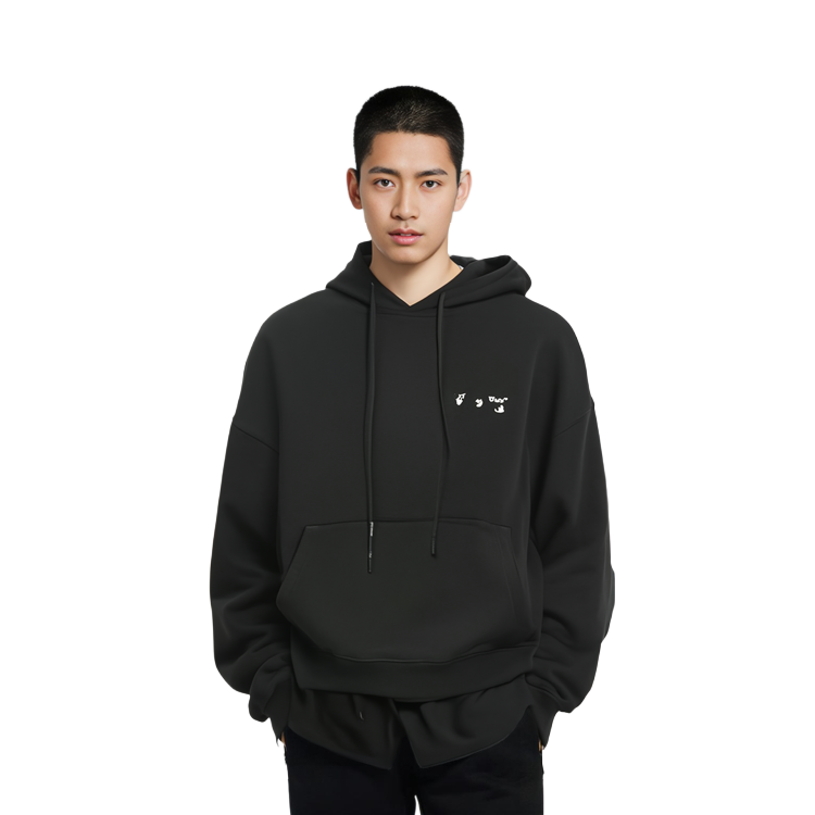 OFF-WHITE SS22 Caravaggio Painting Print Hoodie Black  Long Sleeve OMBB037C99FLE0041001 圖 8