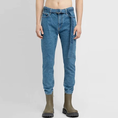 OFF-WHITE SS22经典直筒牛仔裤蓝色配腰带 常规版型 OMYA142C99DEN0024949 Details for OFF-WHITE SS22经典直筒牛仔裤蓝色配腰带 常规版型 OMYA142C99DEN0024949