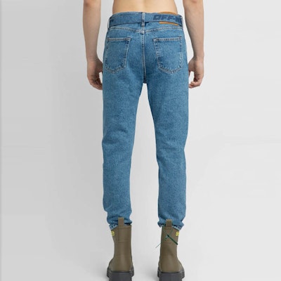 OFF-WHITE SS22经典直筒牛仔裤蓝色配腰带 常规版型 OMYA142C99DEN0024949 Cheap OFF-WHITE SS22经典直筒牛仔裤蓝色配腰带 常规版型 OMYA142C99DEN0024949