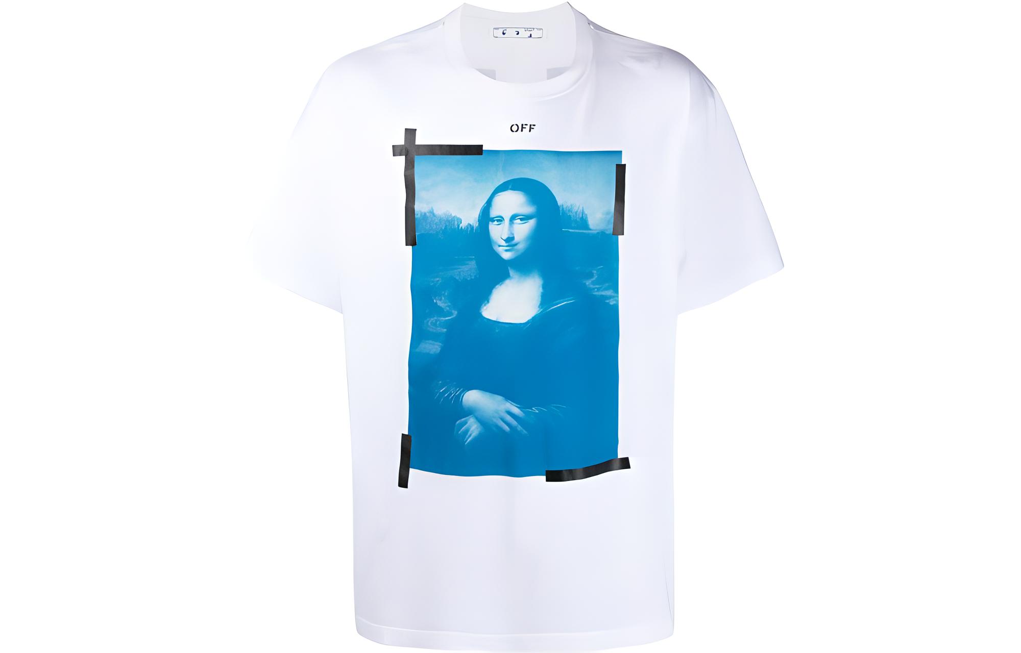 OFF-WHITE SS22 Classic White Crewneck T-Shirt  Regular Fit White OMAA038R21JER00101100110