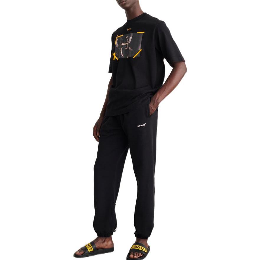 Purchase Camiseta Negra OFF-WHITE SS22 Flechas Diagonales Manga Corta. OMAA119C99JER0061001