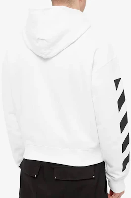 OFF-WHITE SS22 斜纹条纹连帽衫 白色 常规版型 OMBB037C99FLE0010110 Details for OFF-WHITE SS22 斜纹条纹连帽衫 白色 常规版型 OMBB037C99FLE0010110