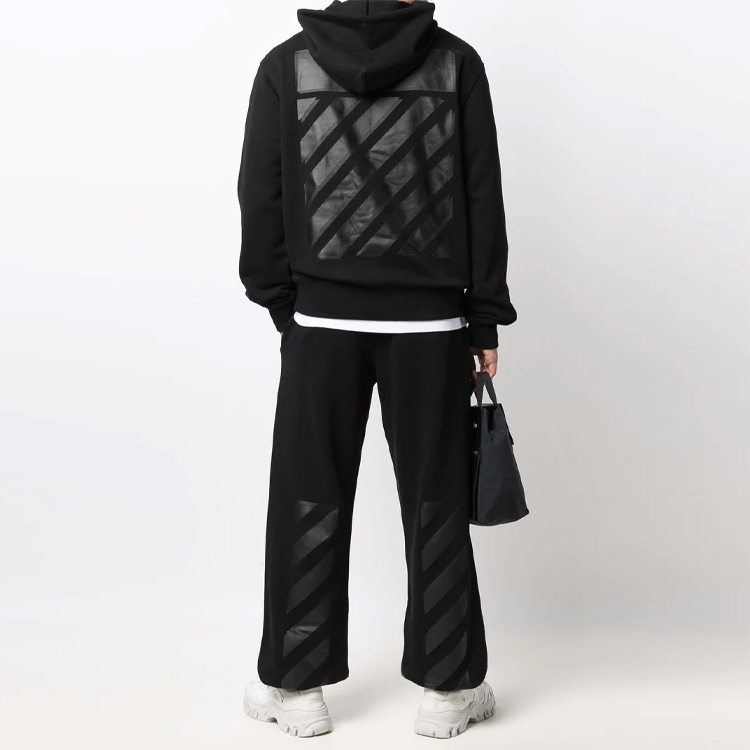 Purchase OFF-WHITE SS22 Diagonal Striped Jogger Sweatpants Black Men’s OMCH029C99FLE0011010