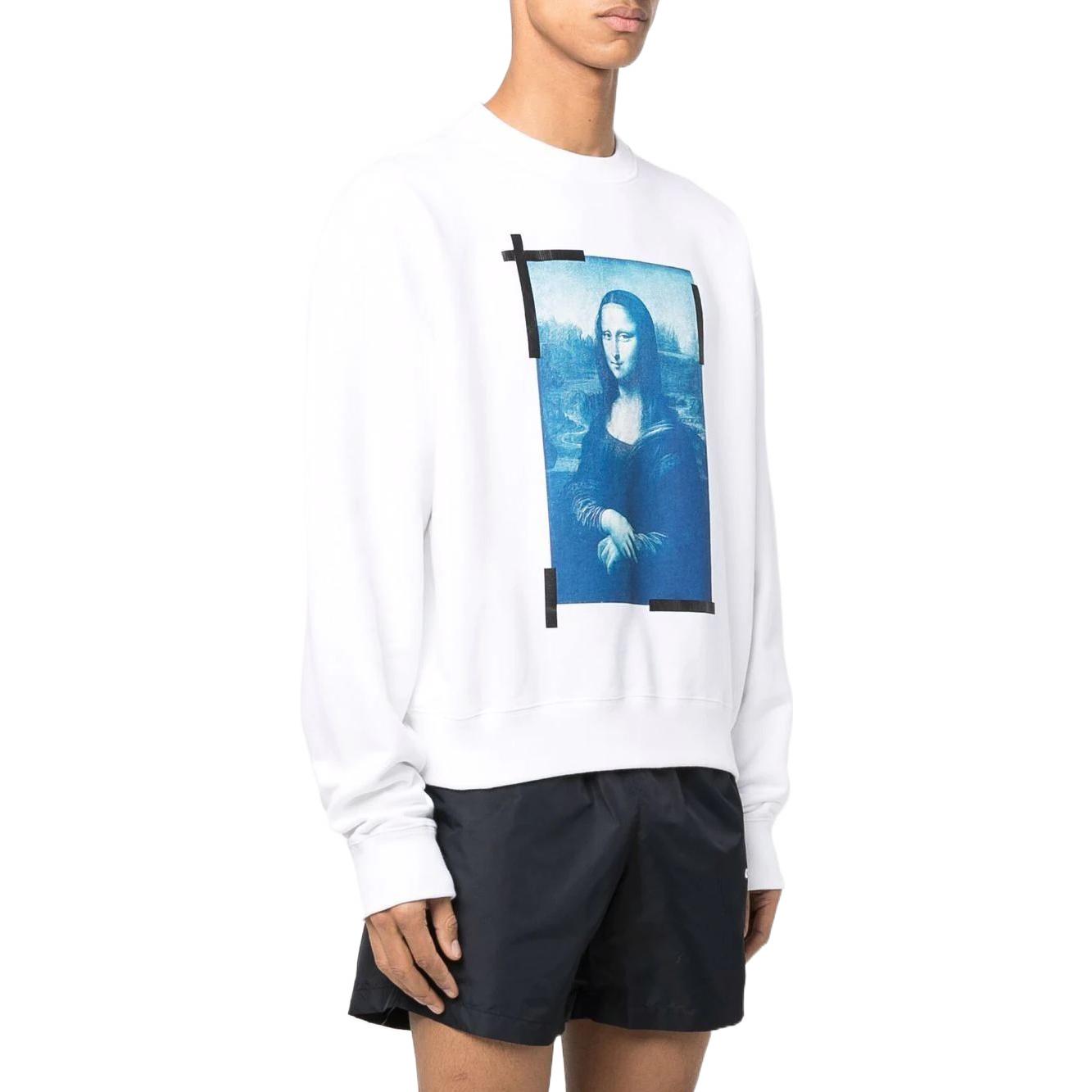 OFF-WHITE SS22 Elizabeth Print Long Sleeve Sweatshirt White (). OMBA058C99FLE0030145 圖 5