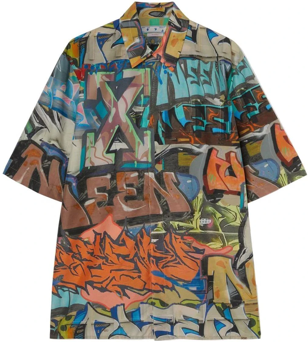 off-white-ss-22-graffiti-print-logo-short-sleeve-shirt-multi-color-mens-omga-216-s22-fab-0018400