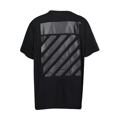 OFF-WHITE SS22 Graphic Cotton Short Sleeve T-Shirt Black メンズ OMAA038C99JER0041010