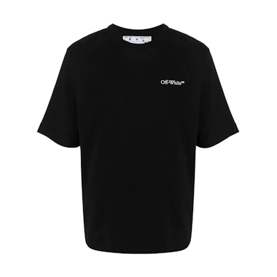 OFF-WHITE SS22 Graphic Print Relaxed Fit Black T-Shirt OMAA119S22JER0041001