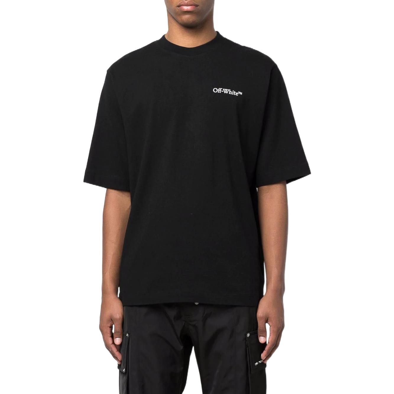 OFF-WHITE SS22 Graphic Print Relaxed Fit Black T-Shirt OMAA119S22JER0041001 圖 3