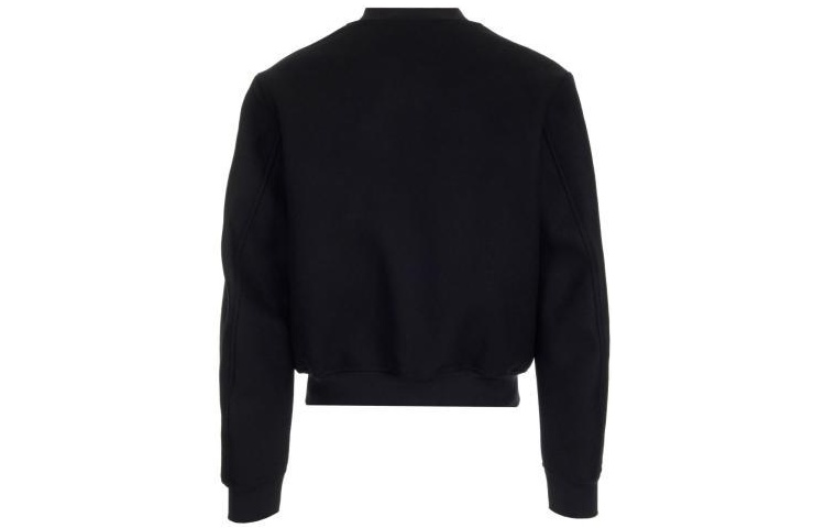 Lookbook オフホワイト SS22 ロゴパッチ バーシティジャケット ブラック OMEA305C99FAB0011020