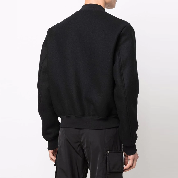 Purchase オフホワイト SS22 ロゴパッチ バーシティジャケット ブラック OMEA305C99FAB0011020