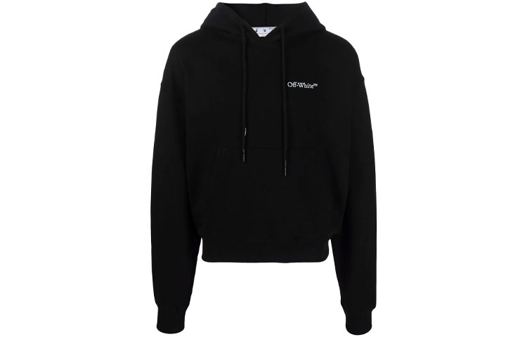 Order OFF-WHITE SS22 Logo Print Black Pullover Hoodie Men’s. OMBB037S22FLE0071001