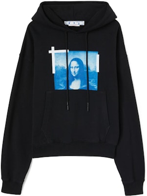 OFF-WHITE SS22 蒙娜麗莎圖案連帽衫 黑色 OMBB037C99FLE0051045 Buy OFF-WHITE SS22 蒙娜麗莎圖案連帽衫 黑色 OMBB037C99FLE0051045