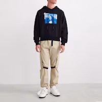 Lookbook OFF-WHITE SS22 Mona Lisa Graphic Hoodie Black OMBB037C99FLE0051045