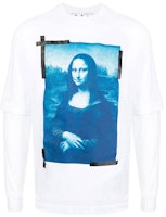 OFF-WHITE SS22 Mona Lisa Graphic Long Sleeve T-Shirt White Menswear OMAB068C99JER0010145 OFF-WHITE SS22 Mona Lisa Graphic Long Sleeve T-Shirt White Menswear OMAB068C99JER0010145