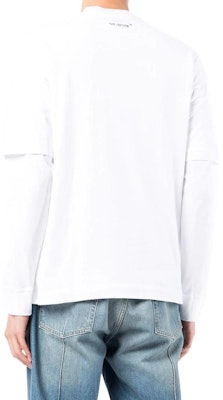 OFF-WHITE SS22 蒙娜丽莎图案白色长袖T恤 男款潮流 OMAB068C99JER0010145 Shop OFF-WHITE SS22 蒙娜丽莎图案白色长袖T恤 男款潮流 OMAB068C99JER0010145