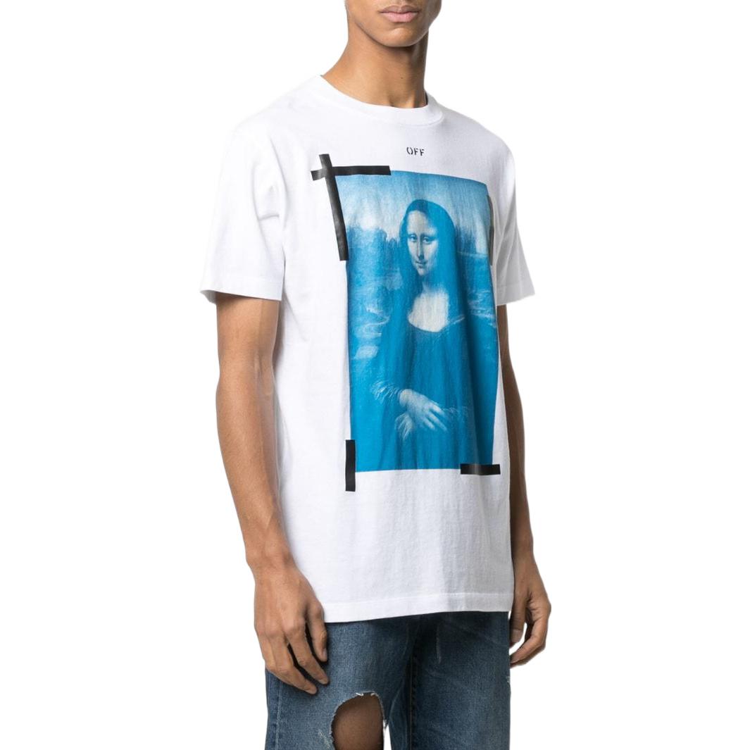 Purchase Camiseta Blanca OFF-WHITE SS22 Gráfica Mona Lisa. OMAA027R21JER0020110WHITE