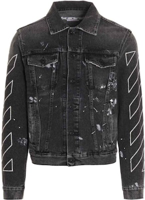 OFF-WHITE SS22 Printed Denim Jacket Black OMYE079S22DEN0011101 Order OFF-WHITE SS22 Printed Denim Jacket Black OMYE079S22DEN0011101