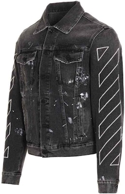 OFF-WHITE SS22 Printed Denim Jacket Black OMYE079S22DEN0011101 Shop OFF-WHITE SS22 Printed Denim Jacket Black OMYE079S22DEN0011101