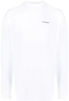 OFF-WHITE SS22 Printed Long Sleeve Crew Neck T-Shirt White Mens OMAB032C99JER0010110 OFF-WHITE SS22 Printed Long Sleeve Crew Neck T-Shirt White Mens OMAB032C99JER0010110