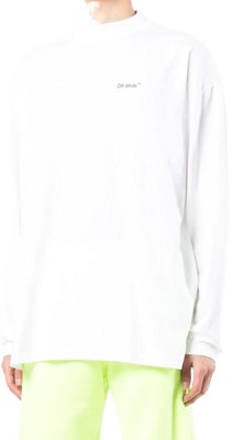 OFF-WHITE SS22 白色印花长袖圆领T恤 男款 OMAB032C99JER0010110 Lookbook OFF-WHITE SS22 白色印花长袖圆领T恤 男款 OMAB032C99JER0010110