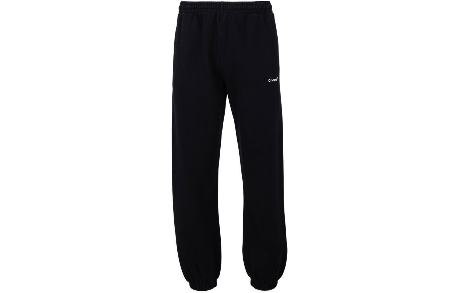 Lookbook OFF-WHITE 2022春夏系列男士纯黑色休闲裤 OMCH029C99FLE0021001