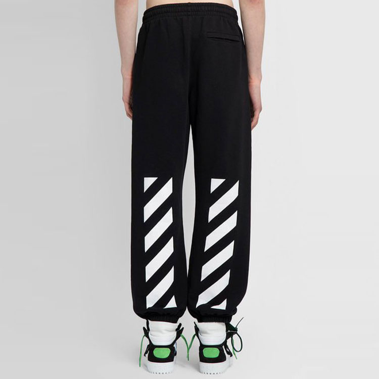 Details for OFF-WHITE 2022春夏系列男士纯黑色休闲裤 OMCH029C99FLE0021001