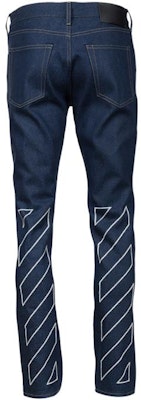 OFF-WHITE SS22 Seluar Jeans Denim Kapas Biru OMYA074C99DEN0024701 Lookbook OFF-WHITE SS22 Seluar Jeans Denim Kapas Biru OMYA074C99DEN0024701