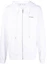 Buy Off-White SS22 Solid Logo Print Zip-Up Hoodie Jacket White Menswear Classic Fit OMBE013F22FLE0070110
