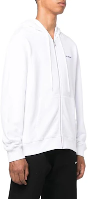 Off-White SS22 Solid Logo Print Zip-Up Hoodie Jacket White Menswear Classic Fit OMBE013F22FLE0070110 Shop Off-White SS22 Solid Logo Print Zip-Up Hoodie Jacket White Menswear Classic Fit OMBE013F22FLE0070110