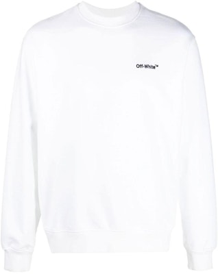 OFF-WHITE SS22 White Long Sleeve Crewneck Sweatshirt Casual Fit OMBA057C99FLE0100110 Buy OFF-WHITE SS22 White Long Sleeve Crewneck Sweatshirt Casual Fit OMBA057C99FLE0100110
