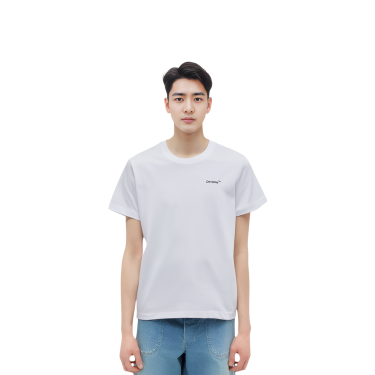 OFF-WHITE SS22 Zebra Print White Cotton T-Shirt  Short Sleeve OMAA027S22JER0100110 圖 7