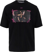 OFF-WHITE SS23 Black Graphic Crewneck Short Sleeve T-Shirt OMAA119S23JER0011036 OFF-WHITE SS23 Black Graphic Crewneck Short Sleeve T-Shirt OMAA119S23JER0011036