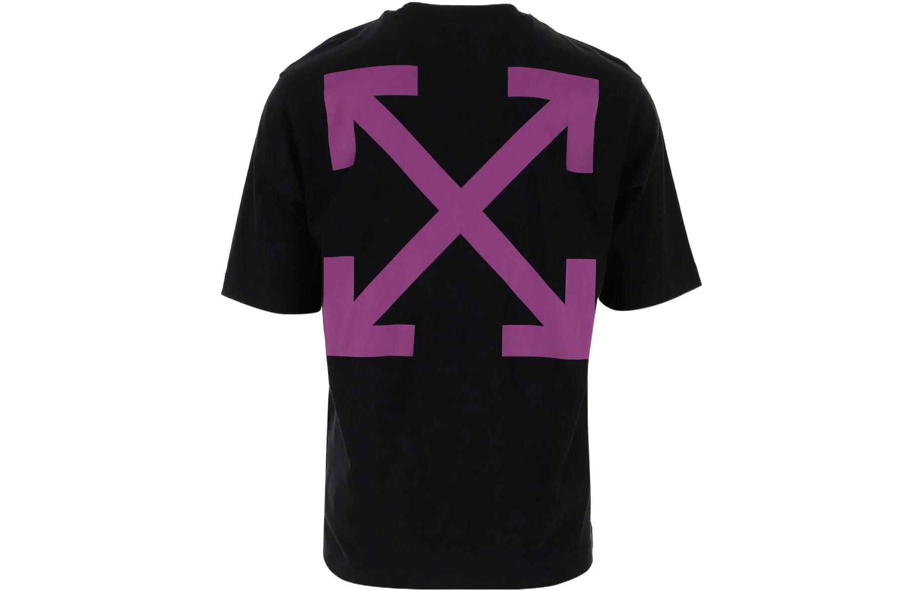 Lookbook OFF-WHITE SS23 黑色印花短袖圆领T恤 OMAA119S23JER0011036