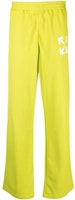 OFF-WHITE SS23 Lime Green Relaxed Fit Sweatpants with Arrow Design. OMCJ018S23FAB0015001 OFF-WHITE SS23 Lime Green Relaxed Fit Sweatpants with Arrow Design. OMCJ018S23FAB0015001