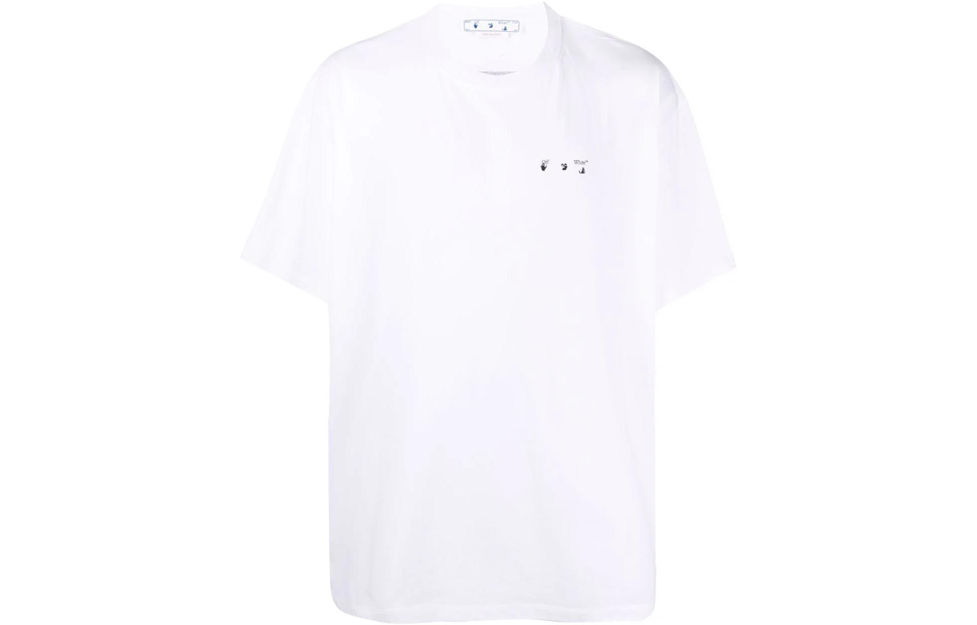 Buy OFF-WHITE SS23 Abstract Back Print Oversized White T-Shirt Men’s OMAA038C99JER0060110