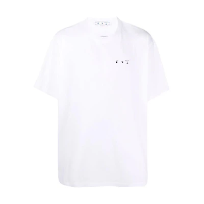 OFF-WHITE SS23 Abstract Back Print Oversized White T-Shirt Men’s OMAA038C99JER0060110