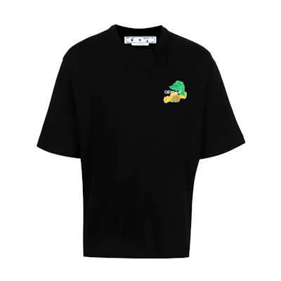OFF-WHITE SS23 Arrow Print Crewneck Short Sleeve T-Shirt Black - Regular Fit OMAA120S23JER0011084