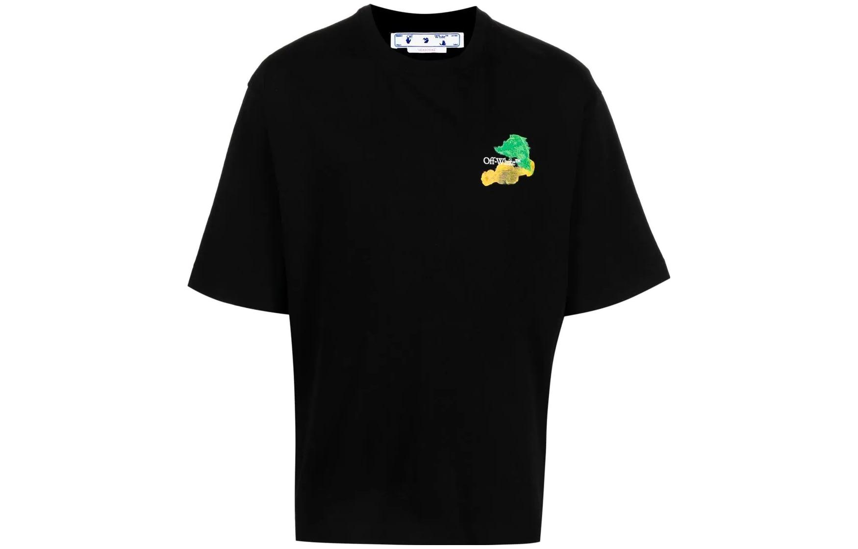 OFF-WHITE SS23 Arrow Print Crewneck Short Sleeve T-Shirt Black -  Regular Fit OMAA120S23JER0011084 圖 2