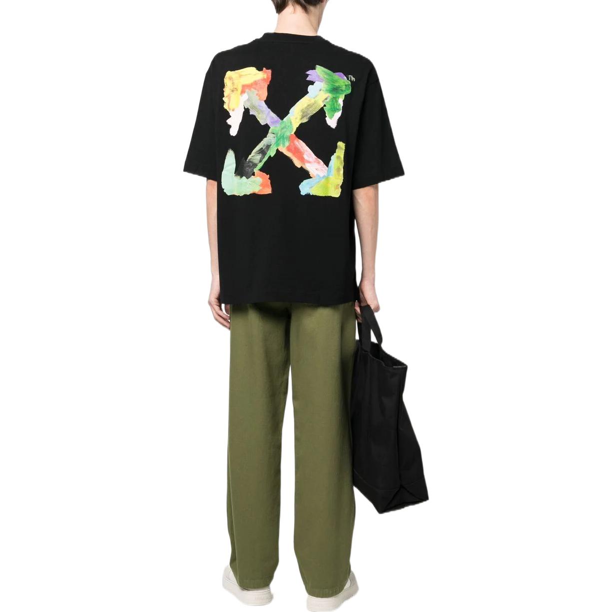 OFF-WHITE SS23 Arrow Print Crewneck Short Sleeve T-Shirt Black -  Regular Fit OMAA120S23JER0011084 圖 4