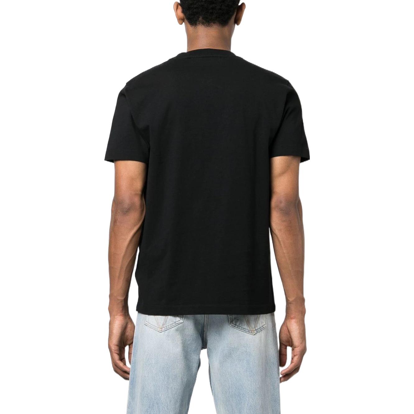 OFF-WHITE SS23 Black Logo Embroidered Crewneck T-Shirt ( Regular Fit) OMAA027S23JER0081001 圖 4