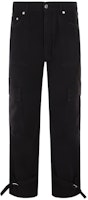 OFF-WHITE SS23 Black Twill Printed Buckle Detail Cargo Pants Menswear OMCE033S23FAB0011010 OFF-WHITE SS23 Black Twill Printed Buckle Detail Cargo Pants Menswear OMCE033S23FAB0011010