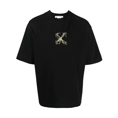 OFF-WHITE SS23 Graphic Crewneck Short Sleeve T-Shirt Black OMAA120S23JER0021017