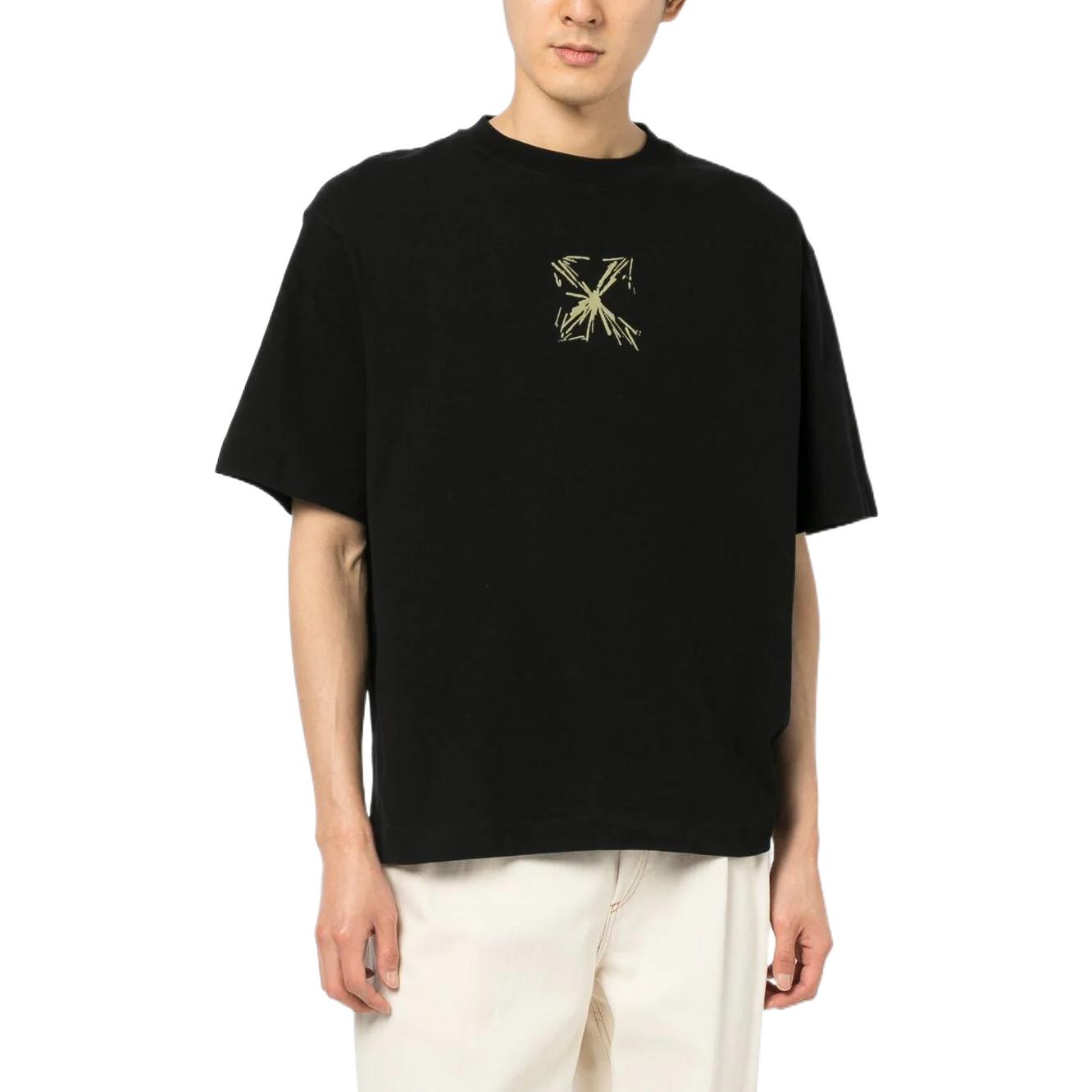 OFF-WHITE SS23 Graphic Crewneck Short Sleeve T-Shirt Black OMAA120S23JER0021017 圖 3