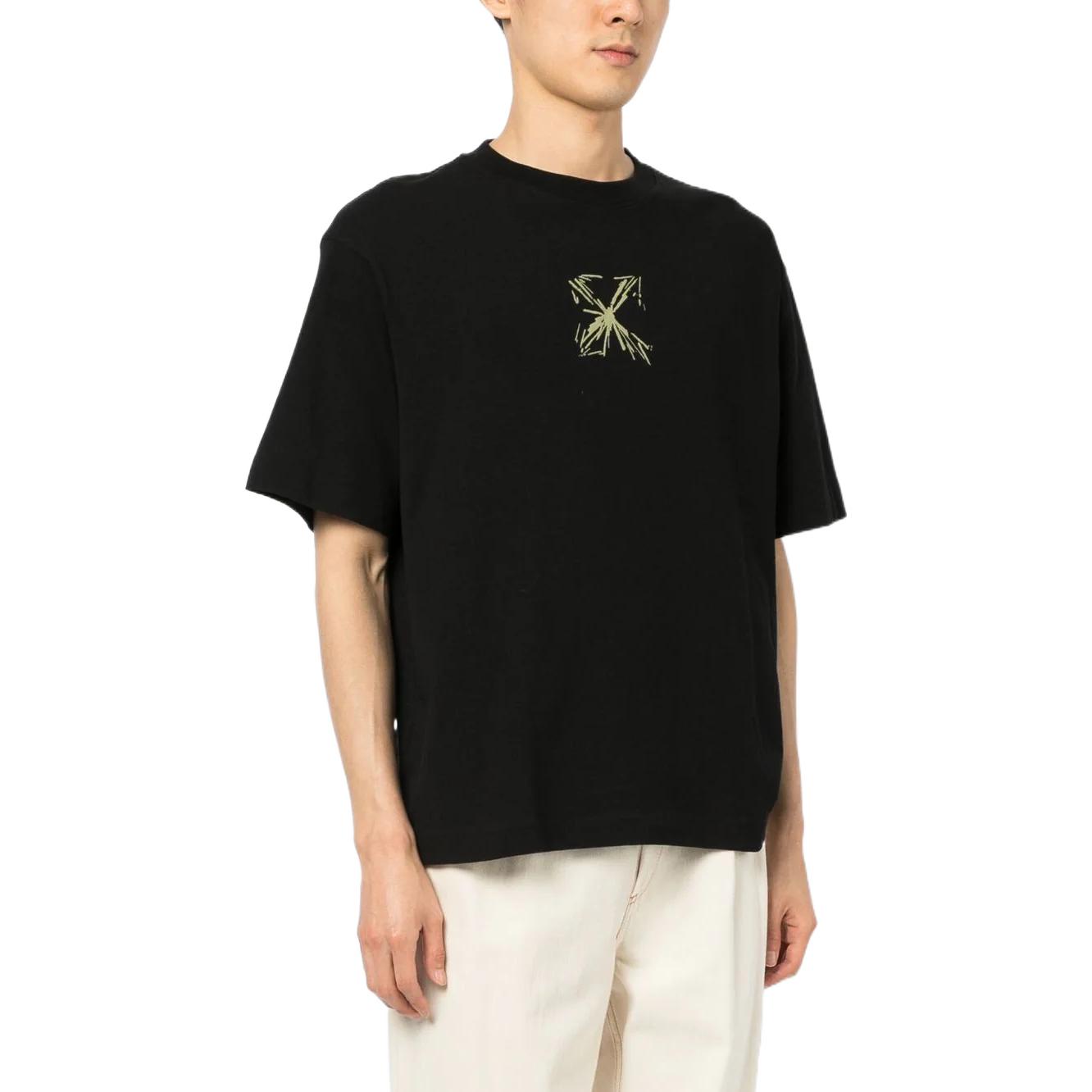OFF-WHITE SS23 Graphic Crewneck Short Sleeve T-Shirt Black OMAA120S23JER0021017 圖 4
