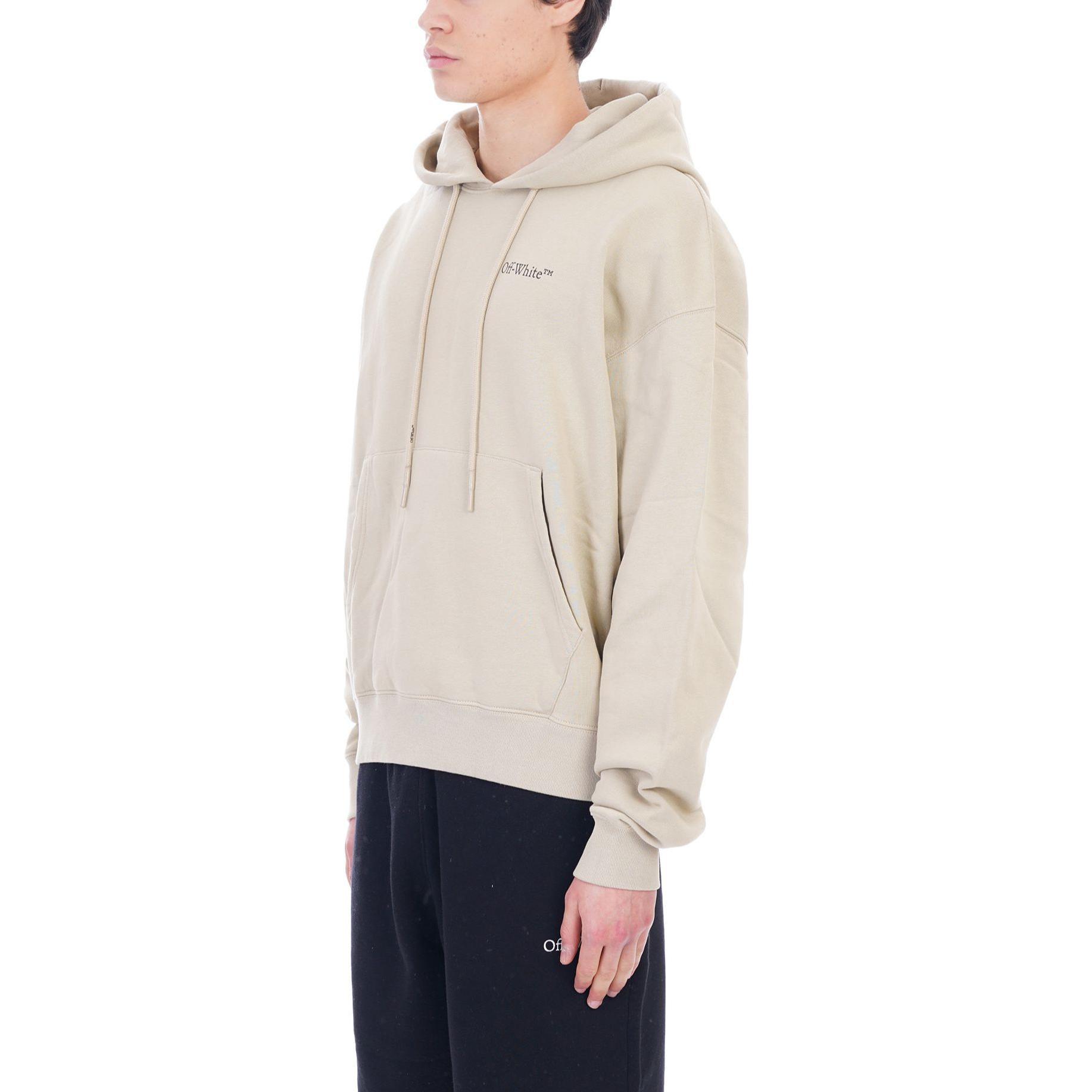 Off-White SS23 Graphic Logo Print Hoodie Beige OMBB037S22FLE0071710 圖 7