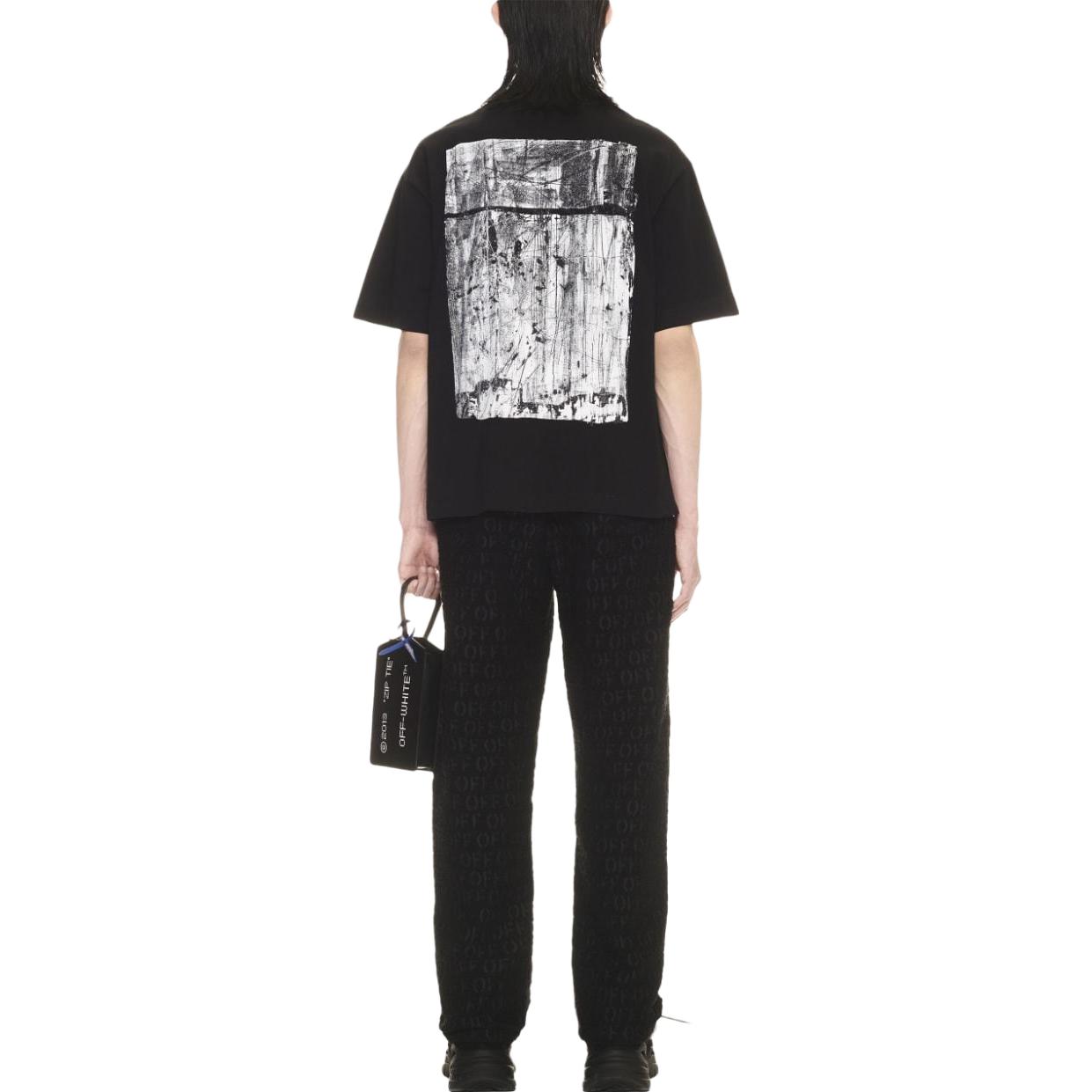 OFF-WHITE SS23 Graphic Print Stretch Cotton T-Shirt Black () OMAA120F23JER0051001 圖 4